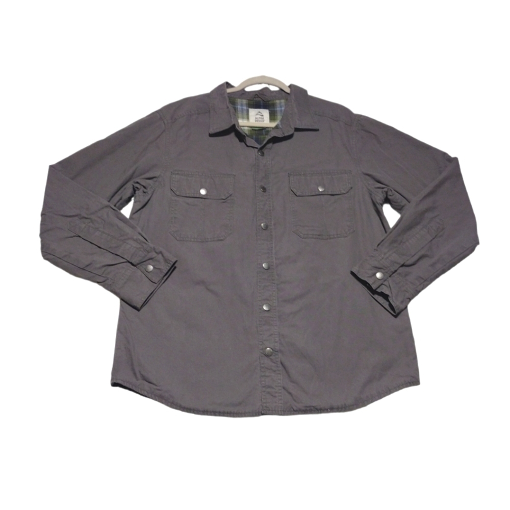 Alpine Design Men's Lightweight Long-Sleeve Shirt Jacket - Grey